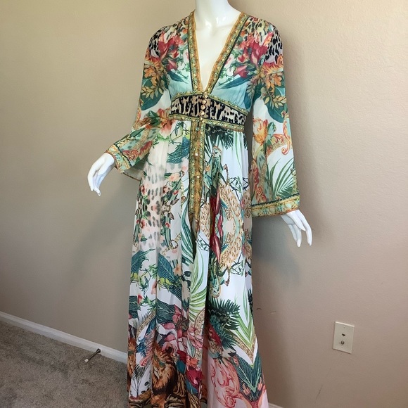 Miss Rosier Floral and Animal Print Maxi Dress - Picture 4 of 13